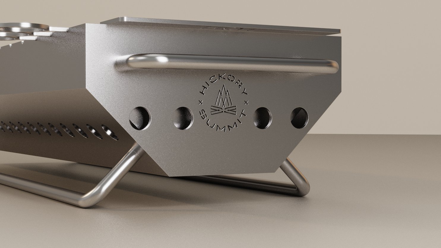 Hickory Summit hibachi grill render